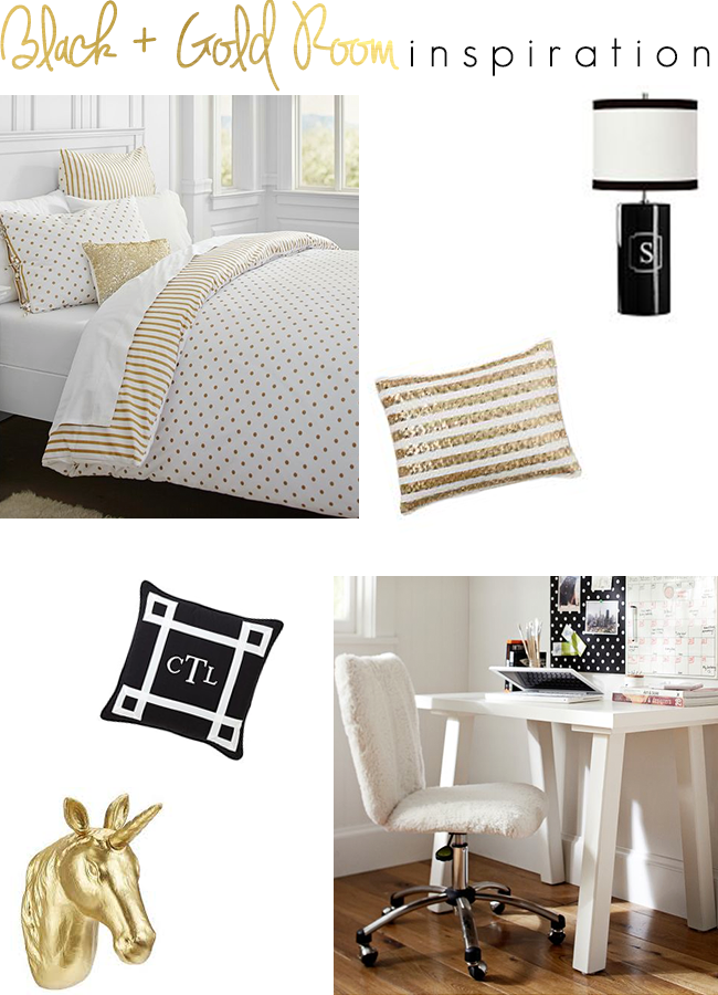 Black and Gold Room Inspiration • The Southern Thing