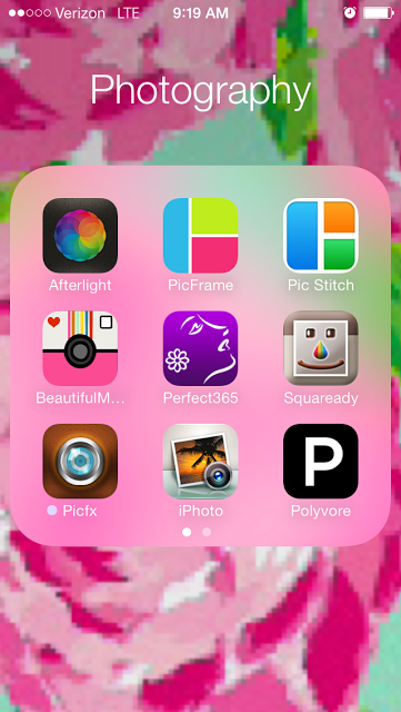 iOS 7 folders on iPhone 