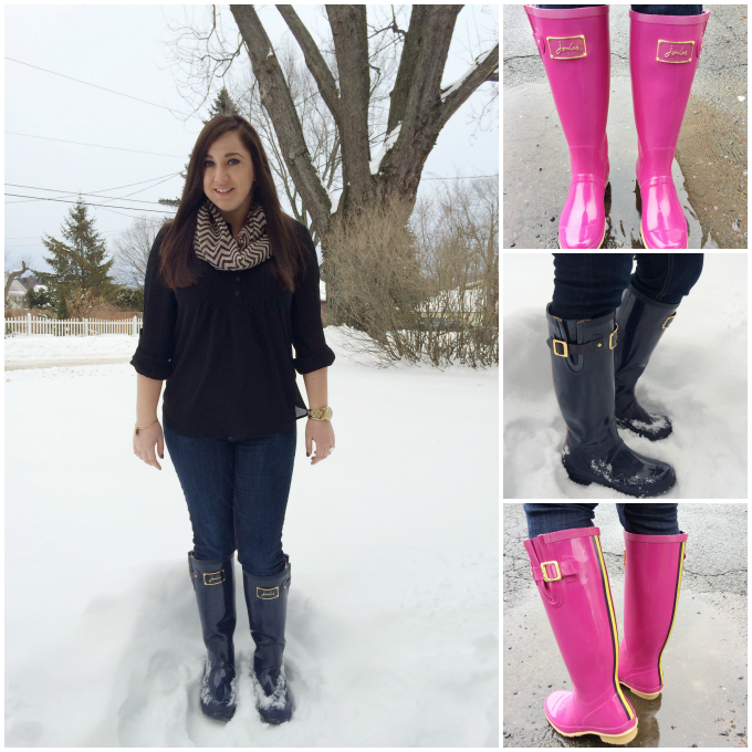 women wearing rain boots