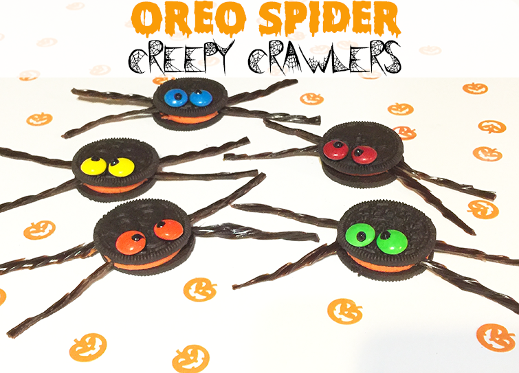 halloween oreo spider creepy crawlers recipe
