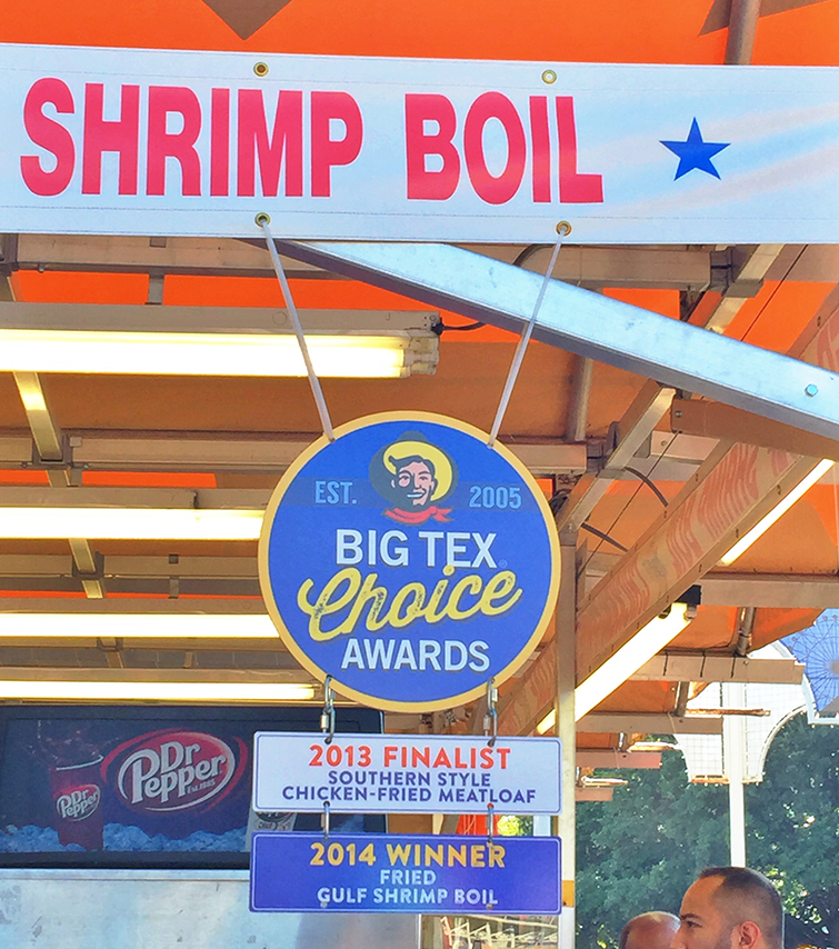 state fair of texas fried gulf shrimp boil winner