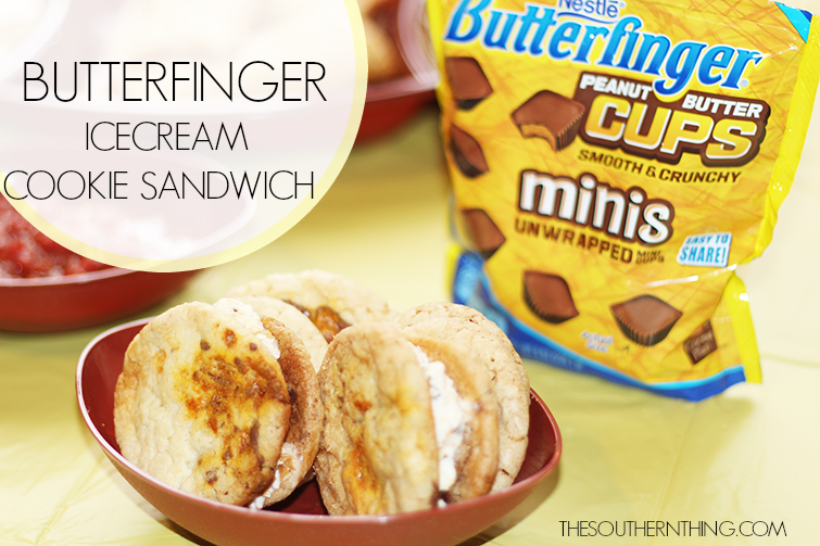 butterfinger ice cream cookie sandwich recipe