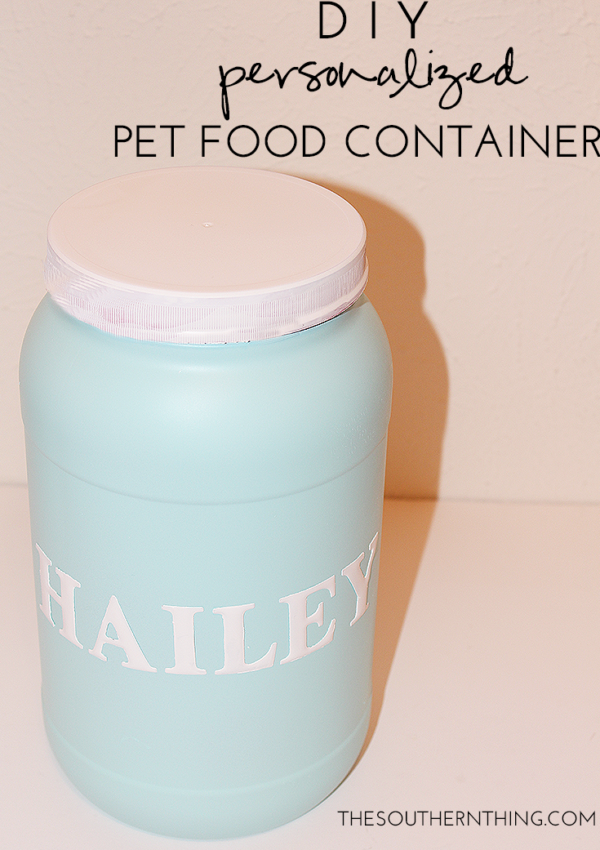 DIY Personalized Pet Food Container + A Special Birthday Celebration