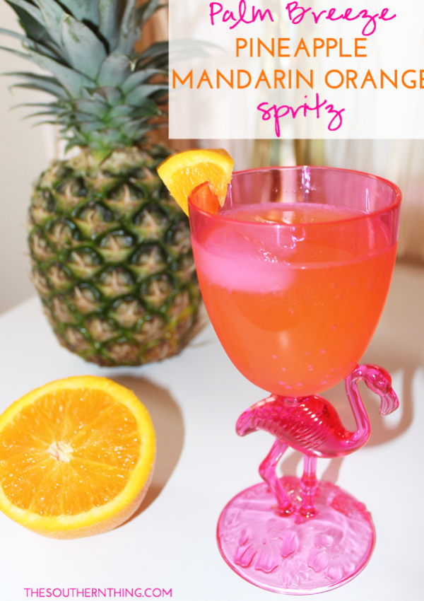 Pineapple Mandarin Orange Spritz Drink Recipe with Palm Breeze