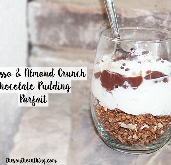 Espresso + Almond Crunch Chocolate Pudding Parfait