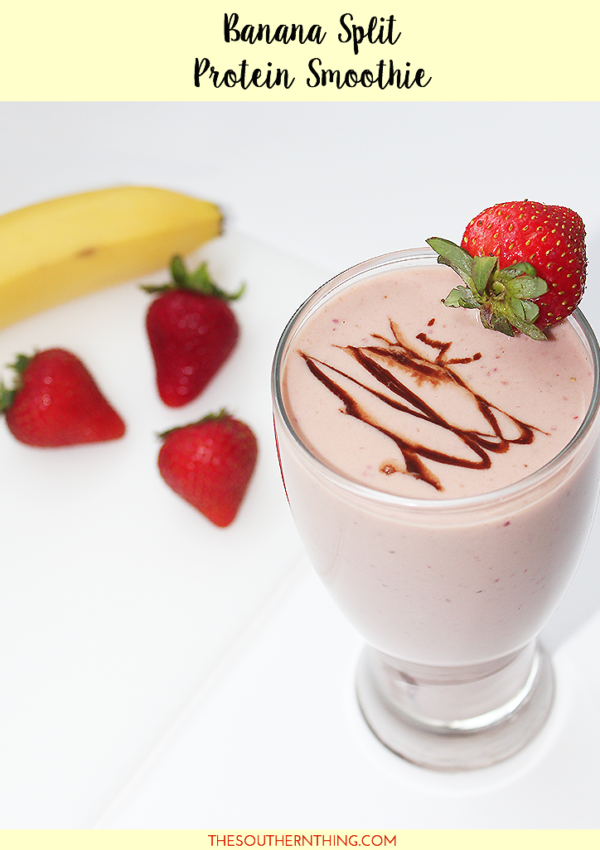 Banana Split Protein Smoothie Recipe