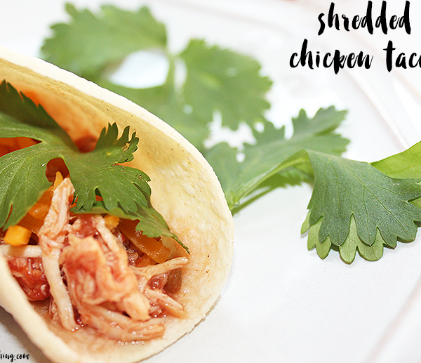 The Easiest Slow Cooker Shredded Chicken Tacos