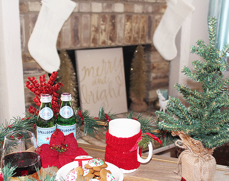 Christmas Bar Cart Decor - StyledJen