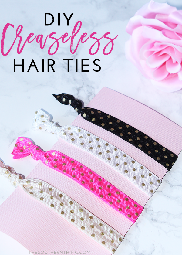 DIY Creaseless Hair Ties Tutorial