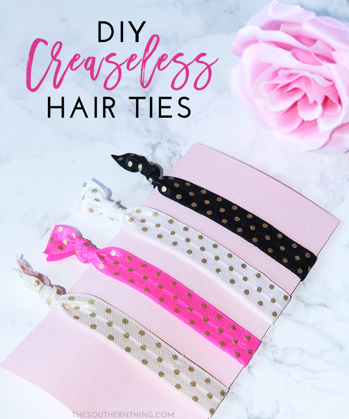 DIY Creaseless Hair Ties Tutorial