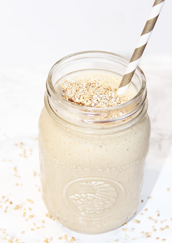 Peanut Butter Banana Oatmeal Smoothie Recipe