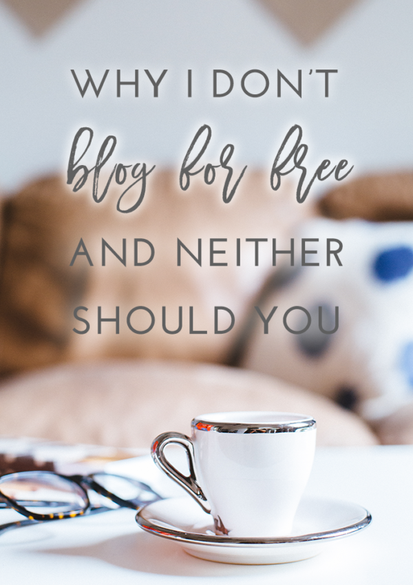 Why I Don't Blog For Free