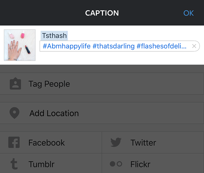How to Create a Keyboard Shortcut for Instagram Hashtags