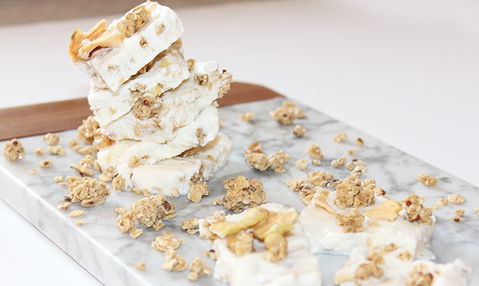 Cinnamon Apple Granola Yogurt Bark Recipe