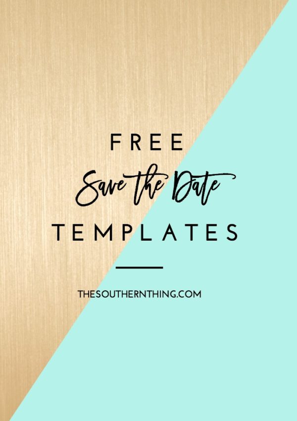 Free Save the Date Templates & DIY Save the Date Tutorial