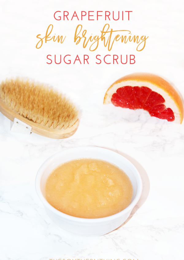 Skin Brightening Grapefruit Sugar Scrub