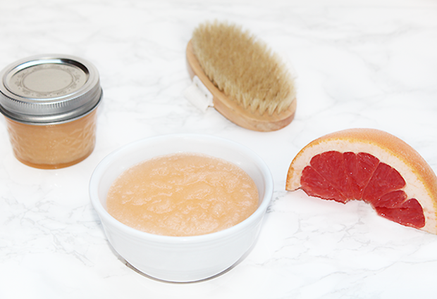 grapefruit sugar scrub