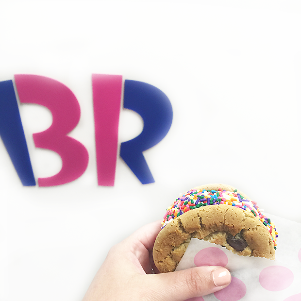 baskin robbins warm cookie ice cream sandwich