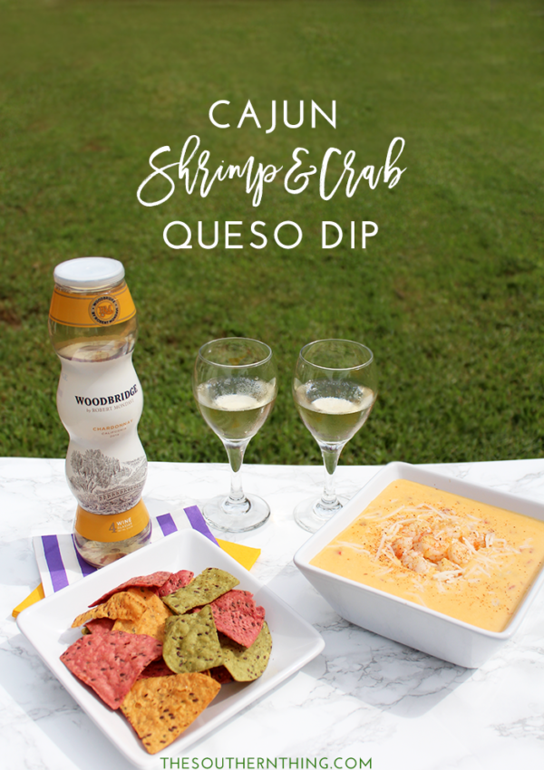 cajun shrimp and crab queso dip