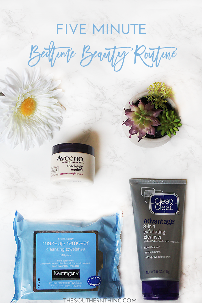 bedtime beauty routine