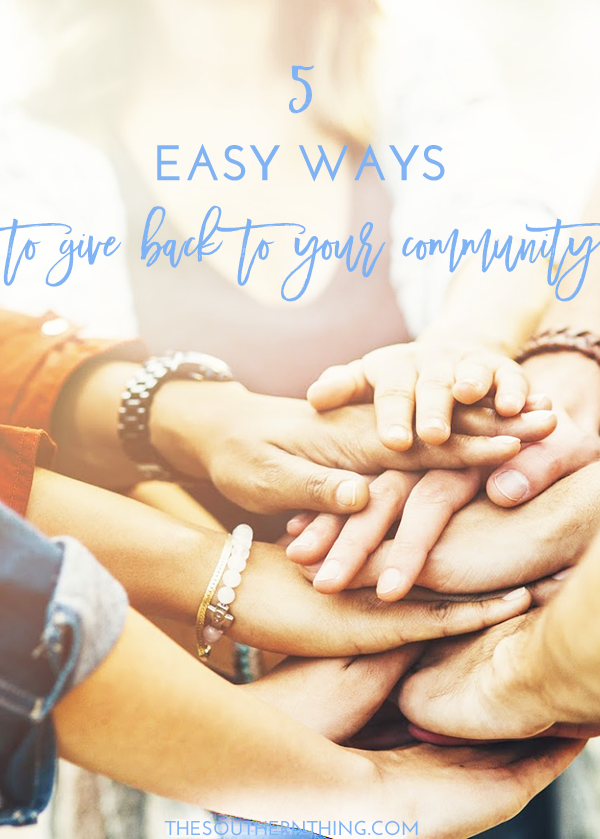 give back to your community