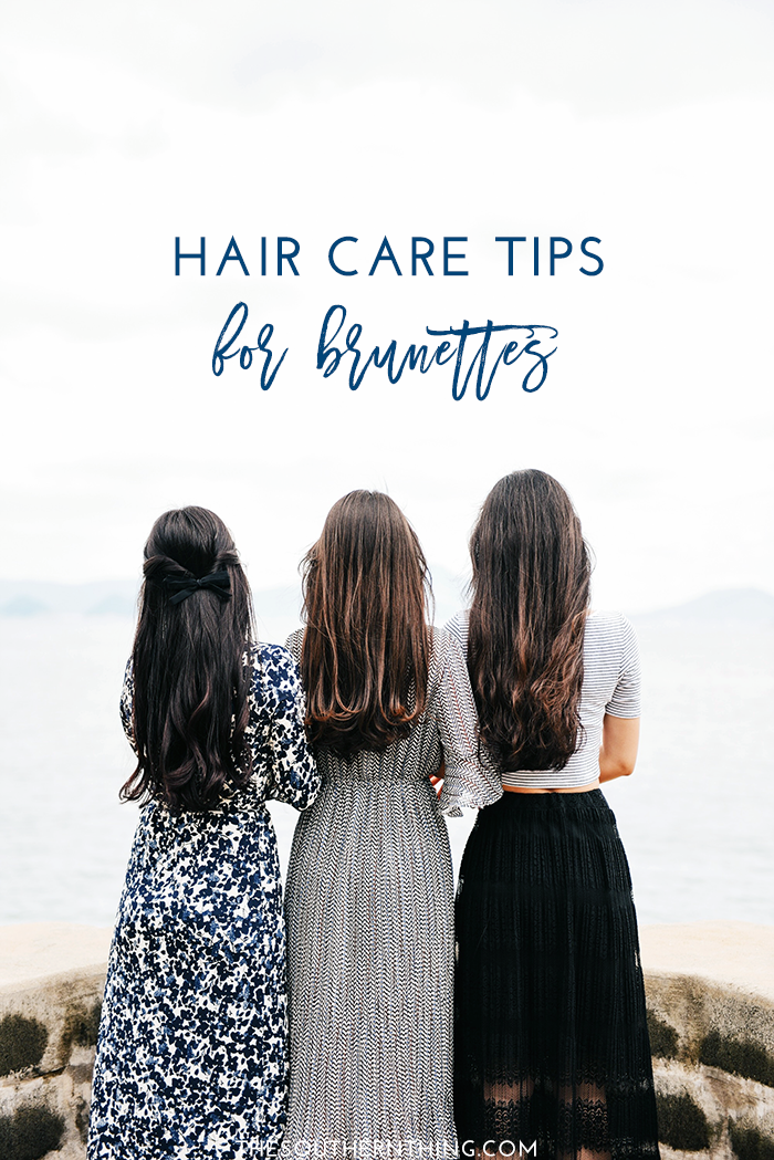 brunette hair care