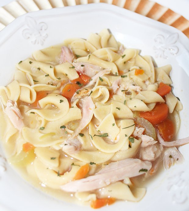 Easy homemade chicken noodle soup recipe