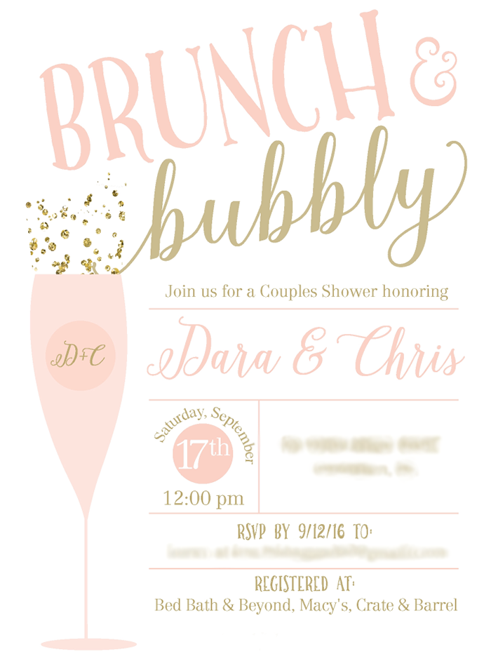 brunch and bubbly invitations