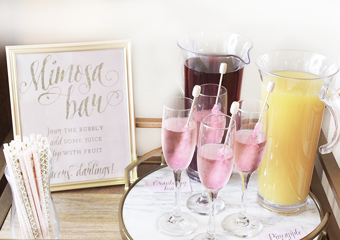 mimosa bar bridal shower