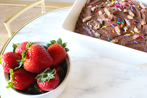 chocolate cake batter dip