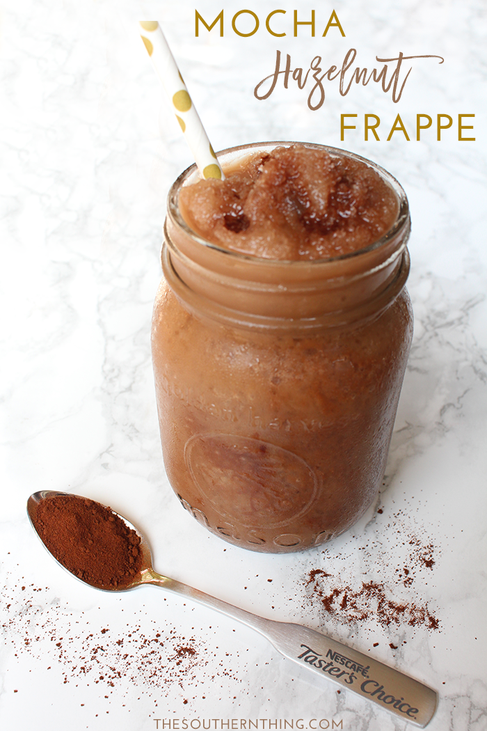 Mocha hazelnut frappe recipe