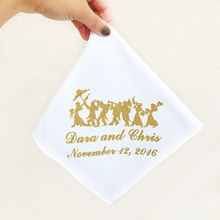 personalized second line handkerchief