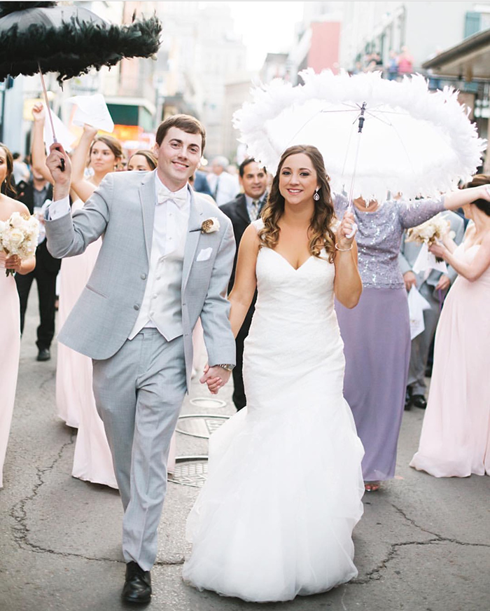 New Orleans wedding second line