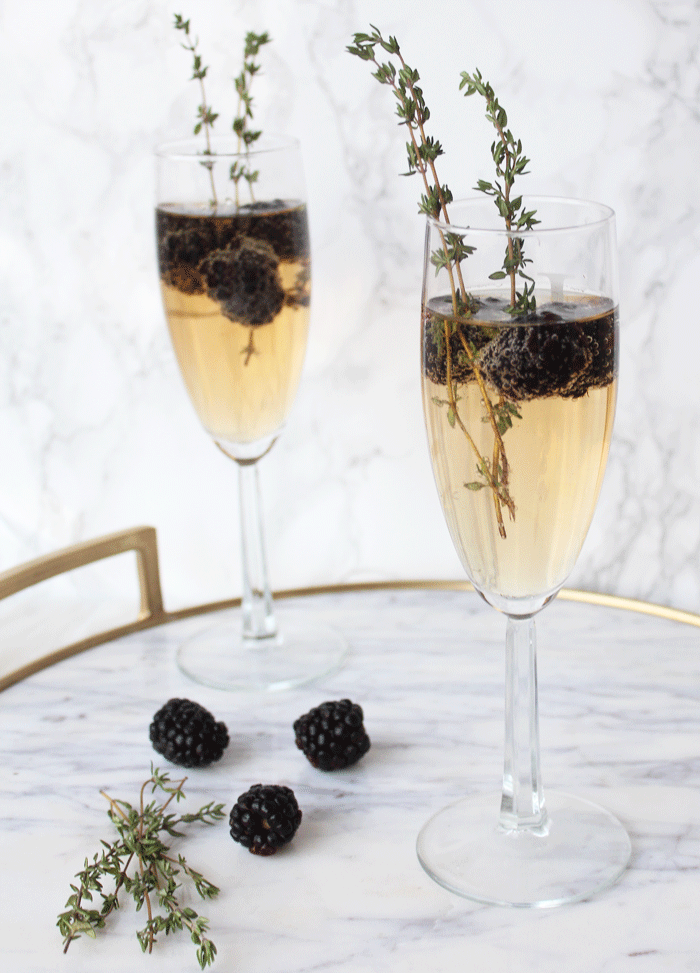 Blackberry Bourbon Fizz Recipe | NYE Drink Recipes