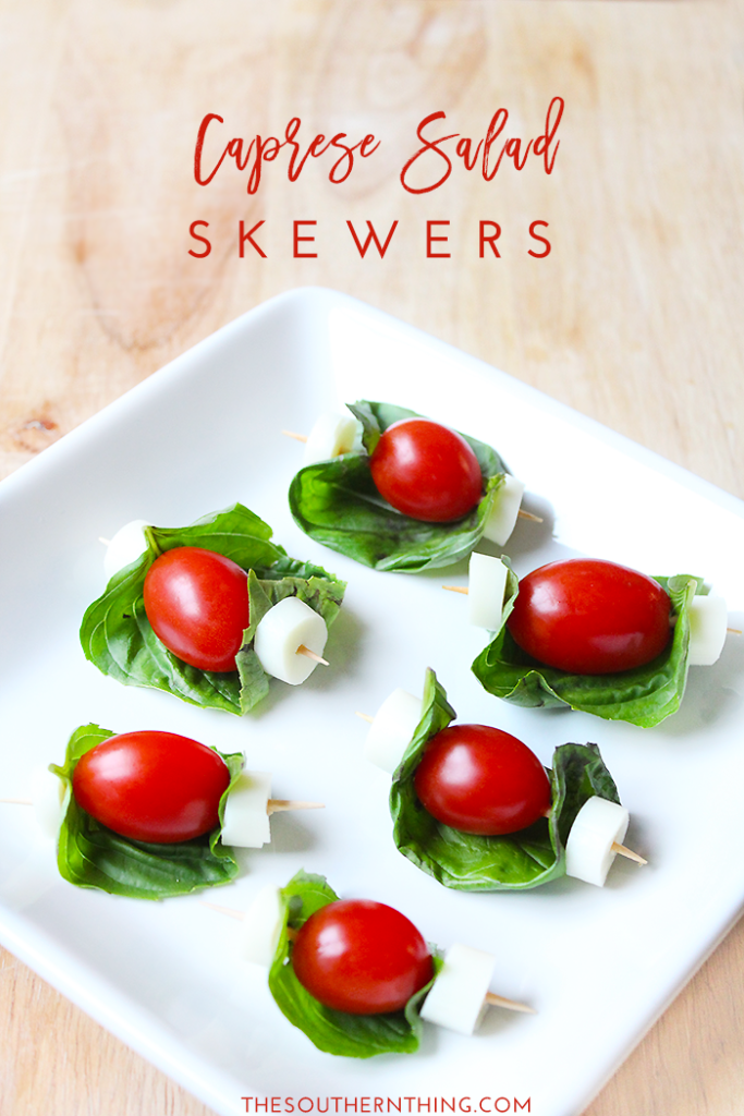 Caprese Salad Skewers • Weight Watchers Light Snack Recipes