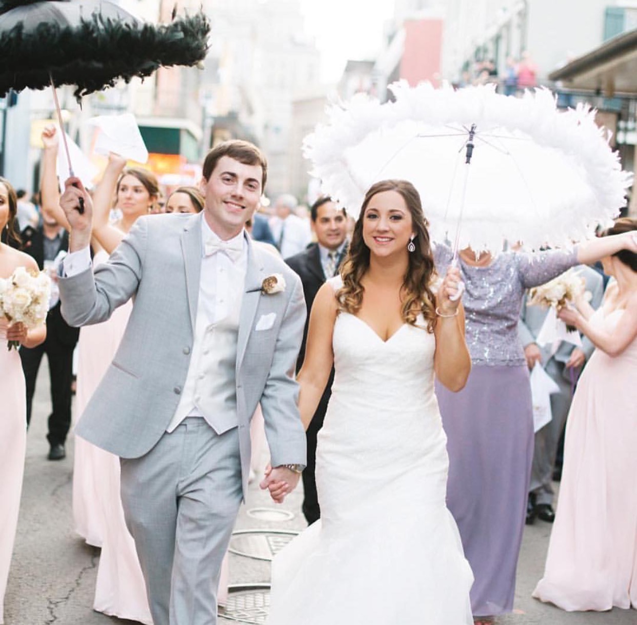 New Orleans wedding second line