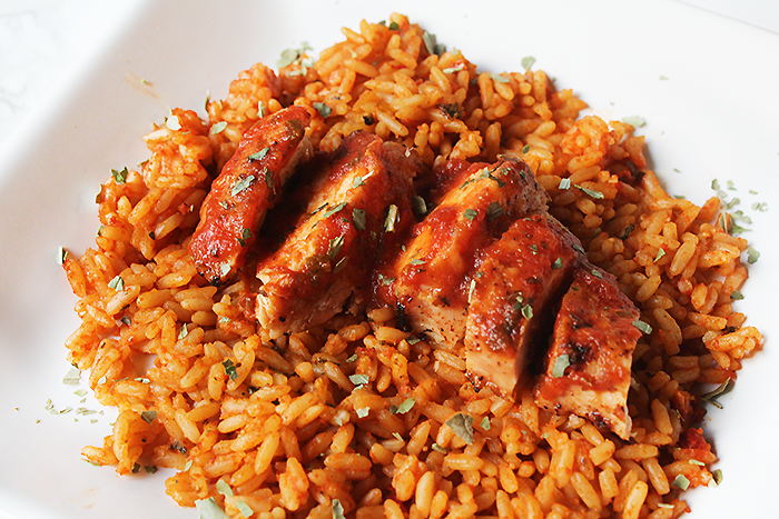 Tomato Basil Chicken and Rice Recipe