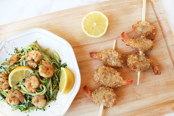 Zucchini Noodle Shrimp Scampi