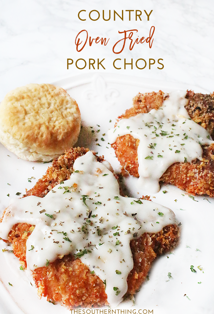 Country Oven Fried Pork Chops Recipe • Southern Style Breaded Pork ...