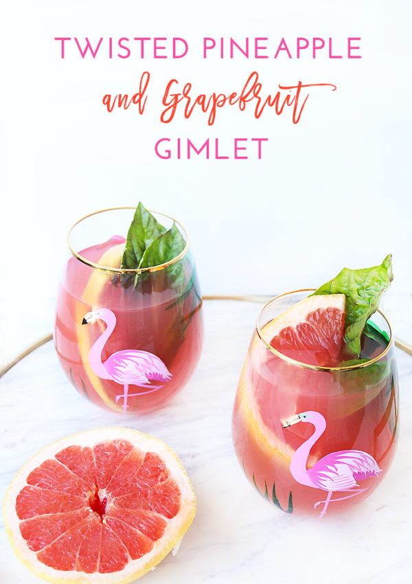 Twisted Pineapple Grapefruit Gimlet