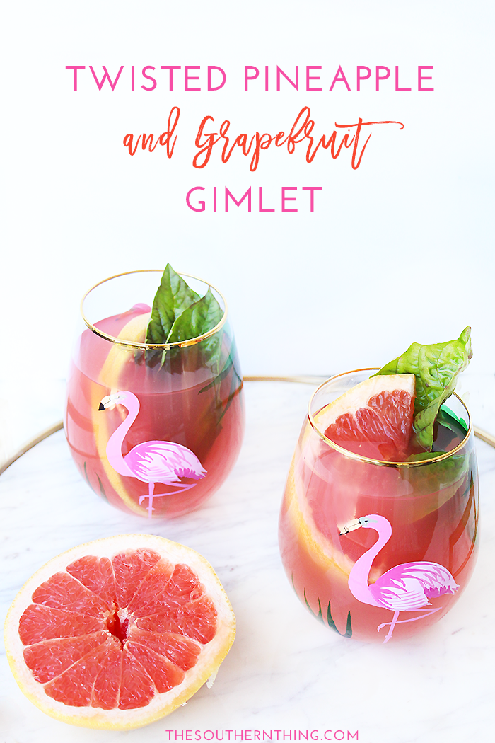 Twisted Pineapple Grapefruit Gimlet Recipe