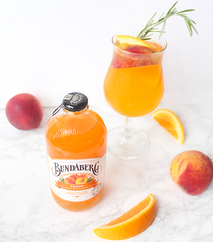 Sparkling Peach Punch Cocktail