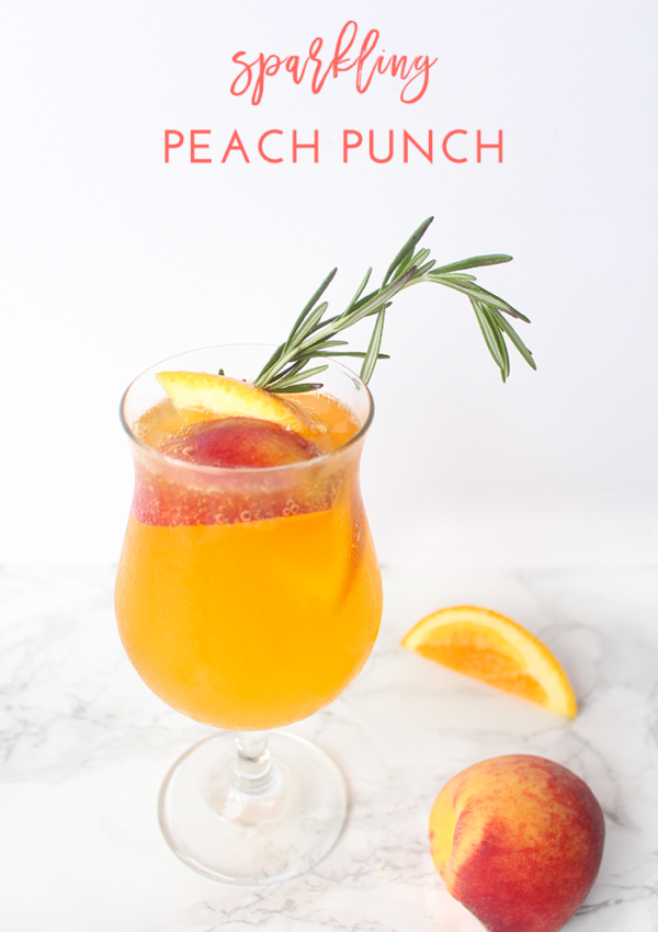 Sparkling Peach Punch Cocktail