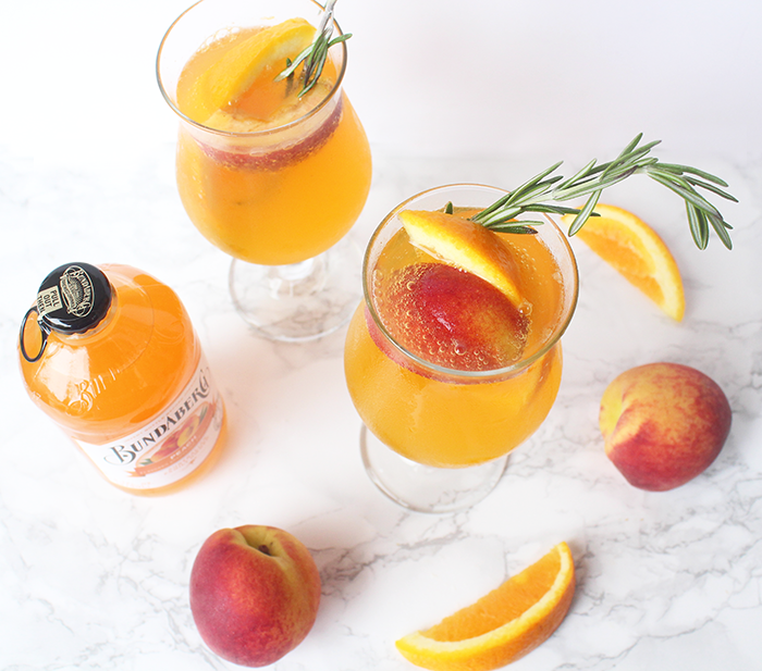 Sparkling Peach Punch Cocktail