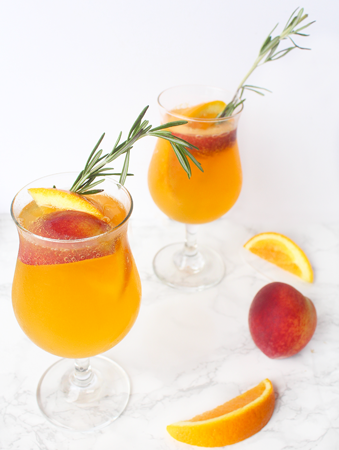Sparkling Peach Punch Cocktail Recipe