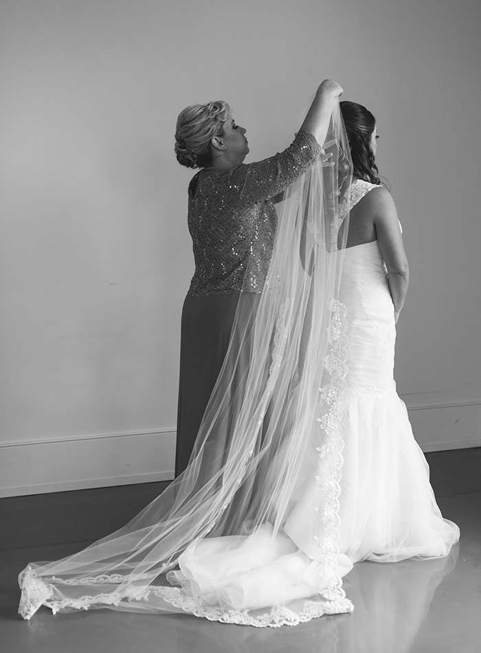Mother and Bride on Wedding Day