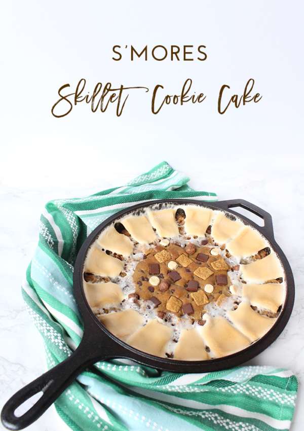 S'mores Skillet Cookie Cake Recipe