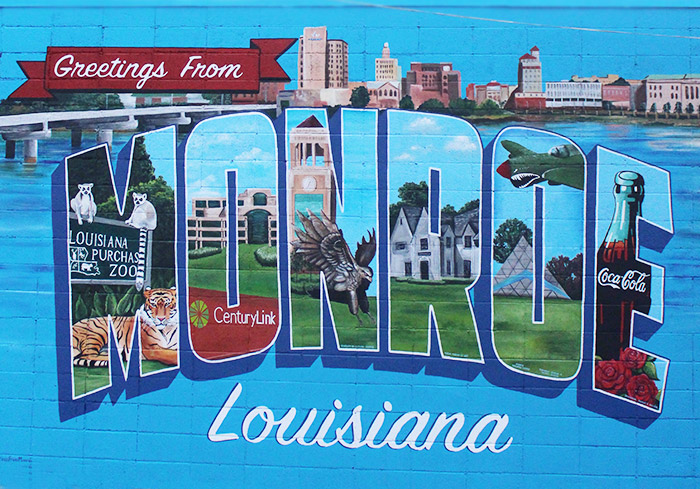 Monroe Wall Mural - Monroe-West Monroe Travel Guide: Where to Stay, Eat, & Play in Monroe-West Monroe, Louisiana | How to Spend 48 Hours in Monroe & West Monroe