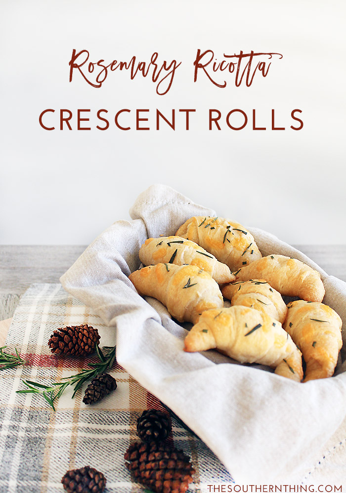 Rosemary Ricotta Crescent Rolls Side Bread Recipe | Pillsbury Crescent Rolls Recipes