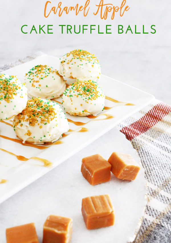 Caramel Apple Cake Truffle Balls